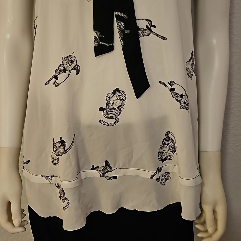 DISNEY Alice Through the Looking Glass Bow Tie Halter Sleeveless Slip Top - Picture 5 of 11